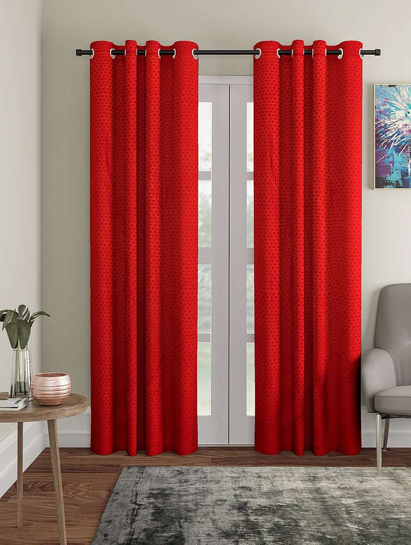 cortina designer eyelet solid home curtains
