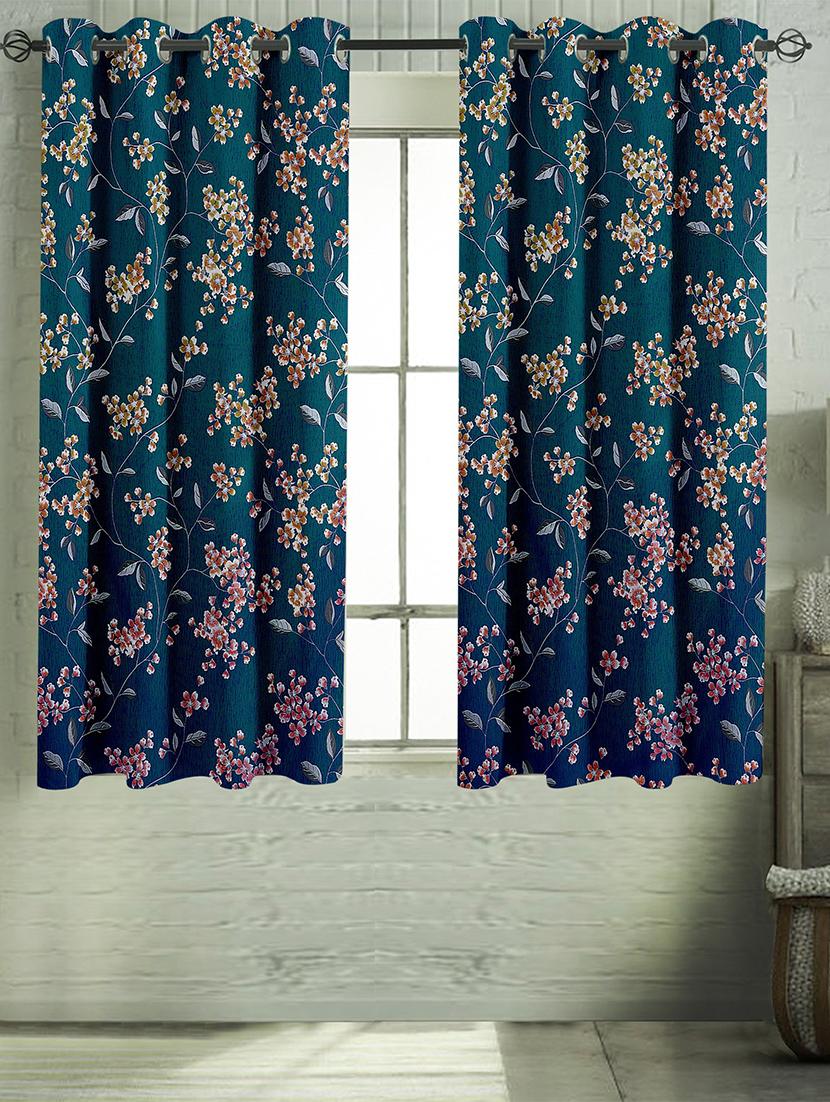 cortina designer eyelet printed home curtains