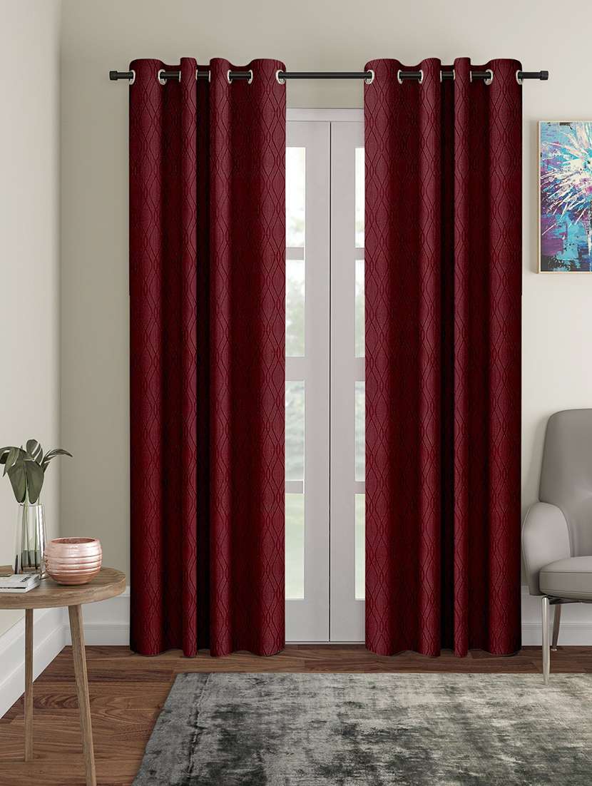 cortina designer eyelet solid home curtains