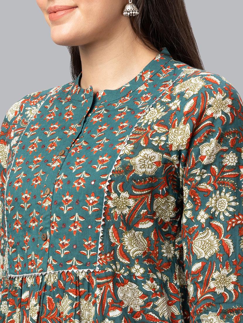 printed kurta pant set - 19780745 - Standard Image - 2