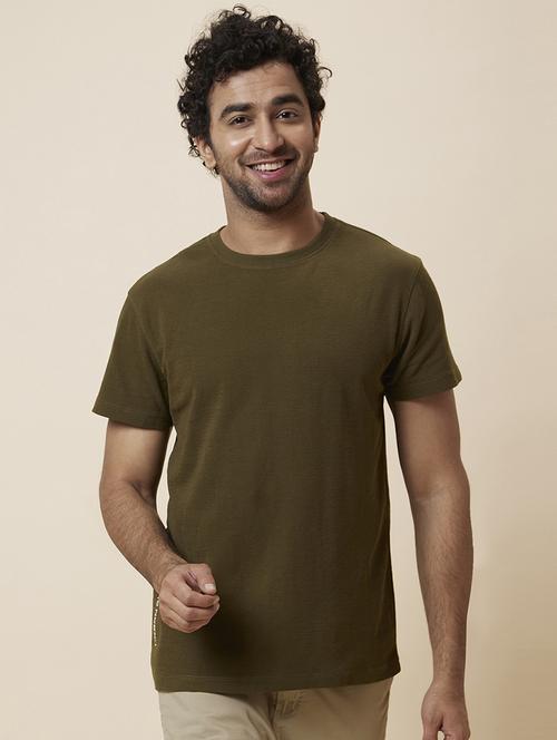 crew neck solid regular t-shirt - 19781441 - Standard Image - 0