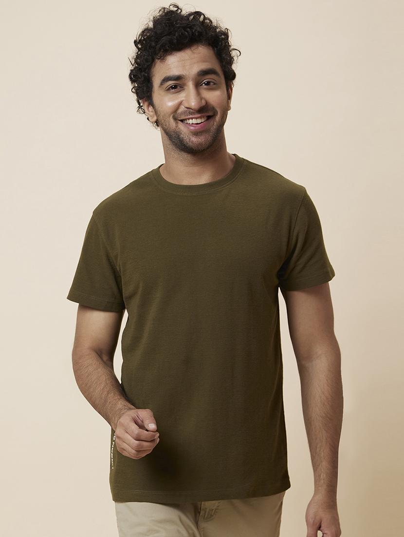 crew neck solid regular t-shirt - 19781441 - Zoom Image - 0