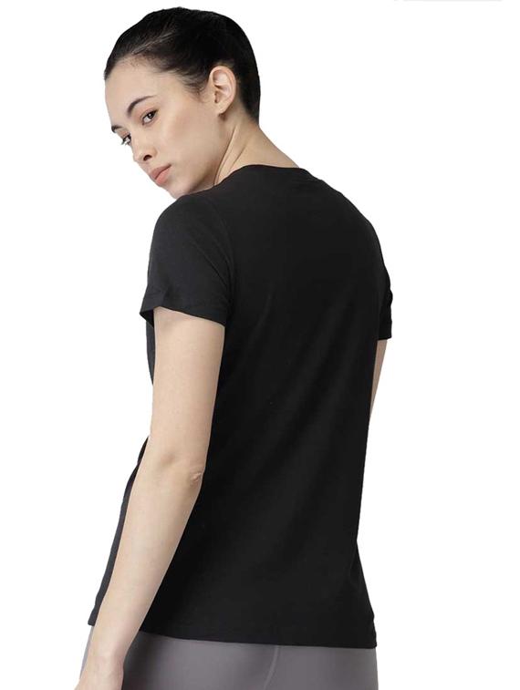 women's front print round neck t-shirt - 19782119 - Standard Image - 2