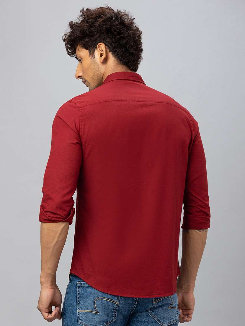 men solid cotton casual shirt - 19782646 -  Standard Image - 2