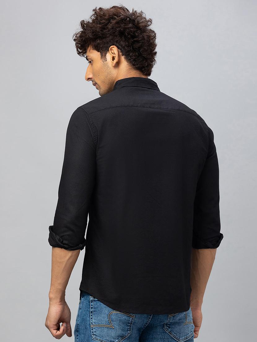 men solid cotton casual shirt - 19782647 - Standard Image - 2