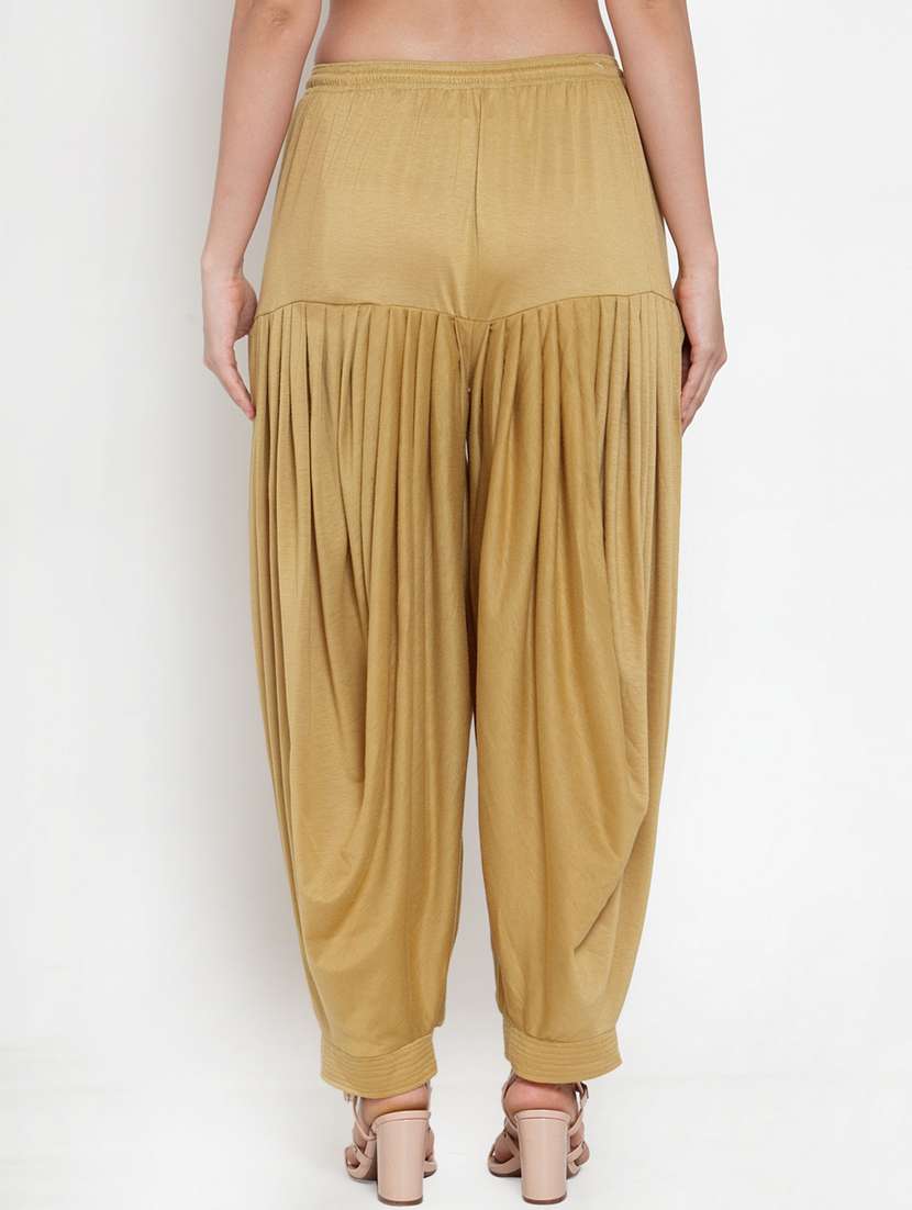 beige viscose patiyala salwars - 19783665 -  Standard Image - 2