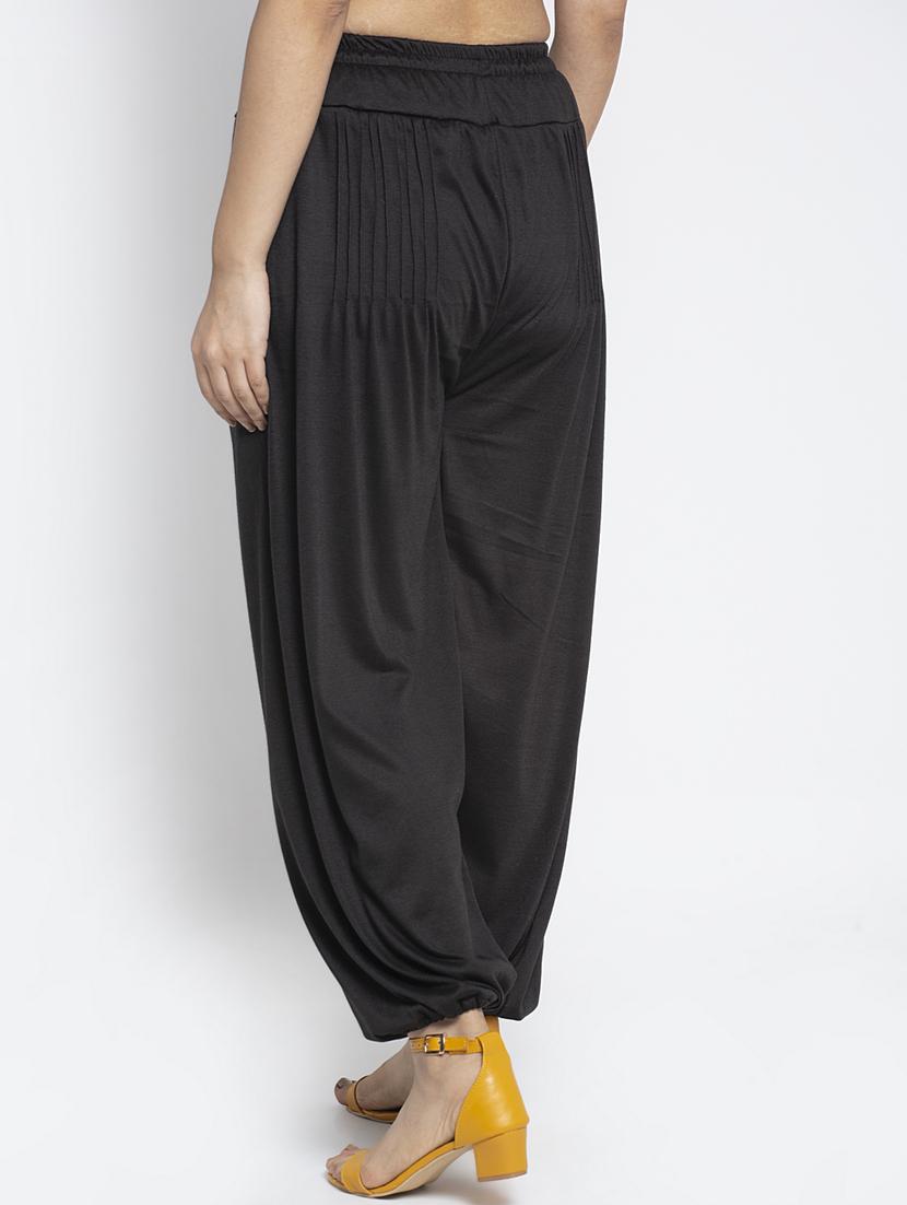 black viscose harem salwars - 19783680 - Standard Image - 2
