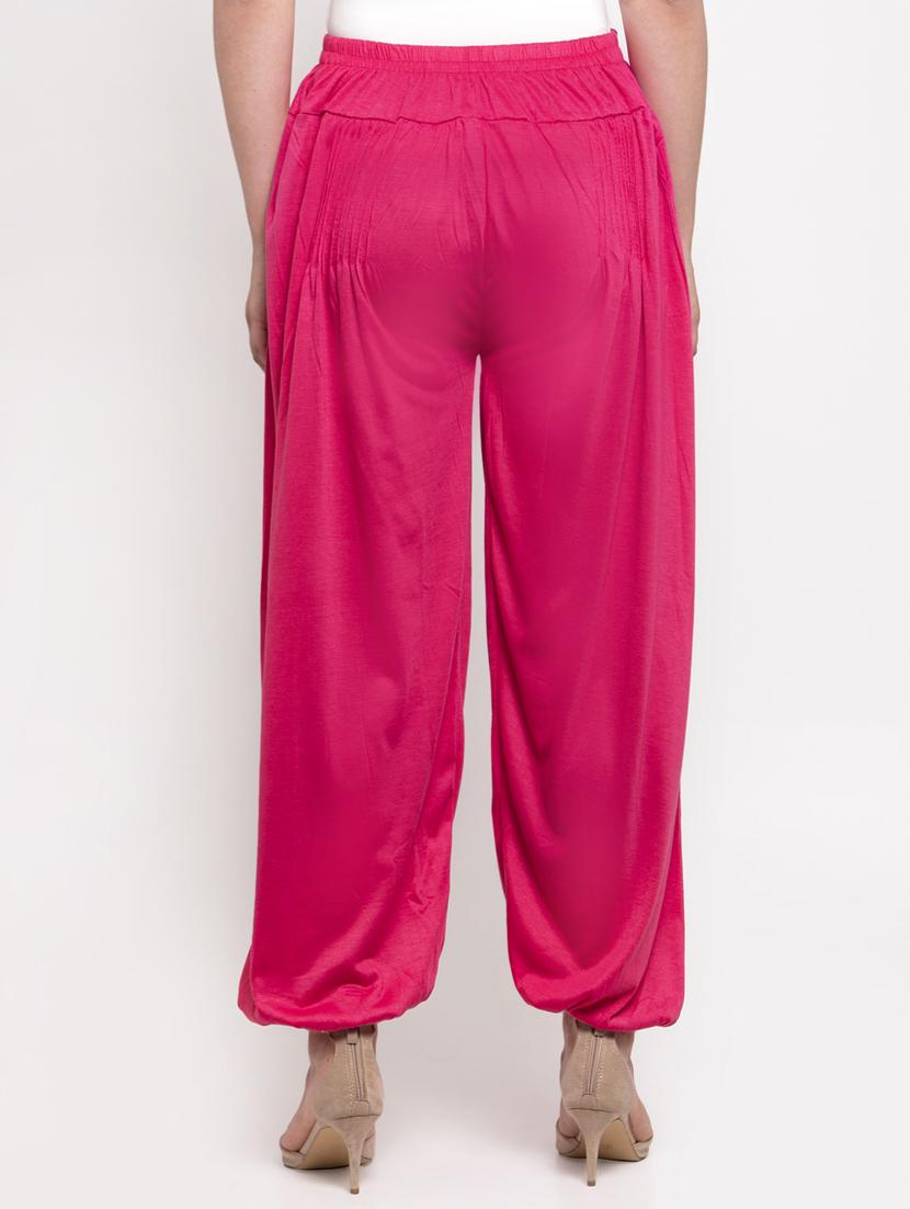 pink viscose harem salwars - 19783684 - Standard Image - 2