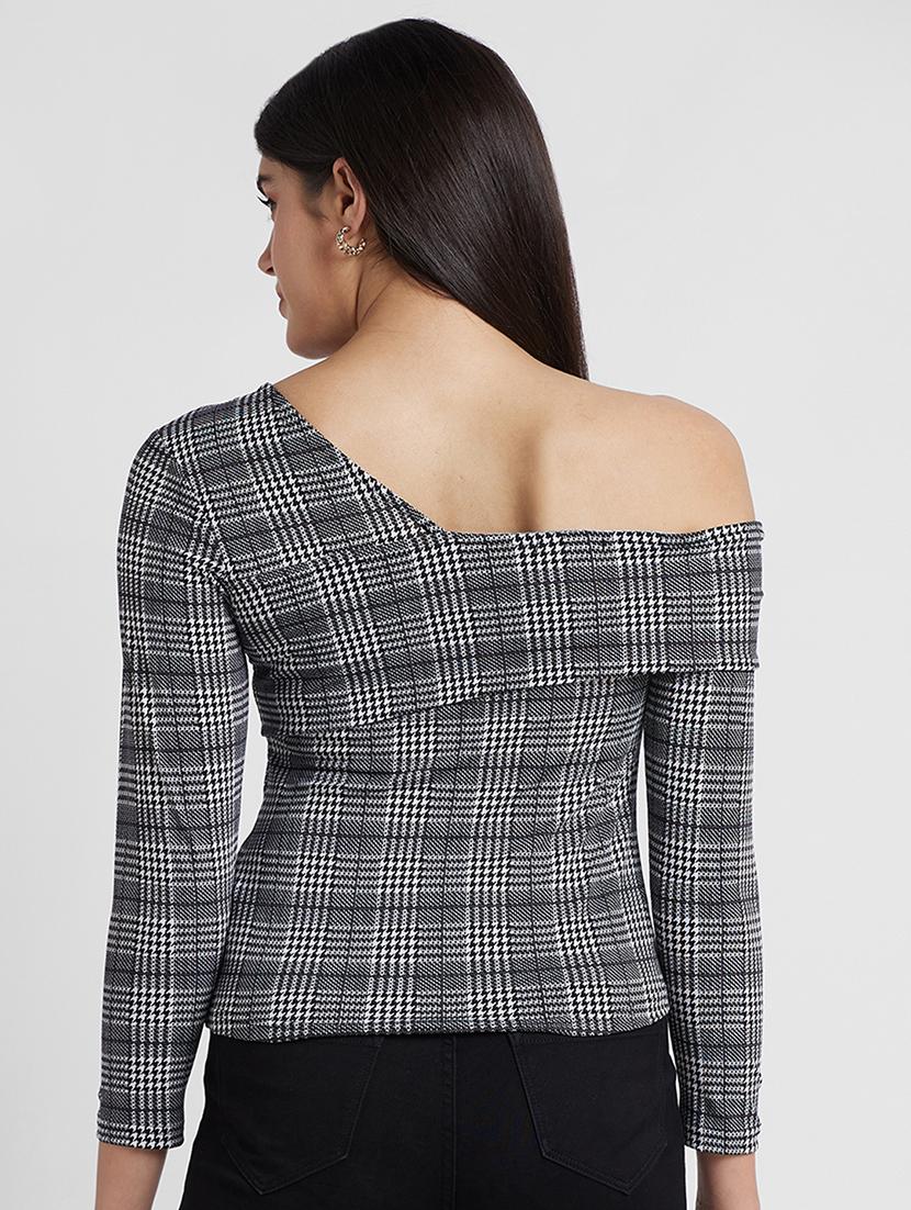 women grey polyester regular top - 19783734 - Standard Image - 2