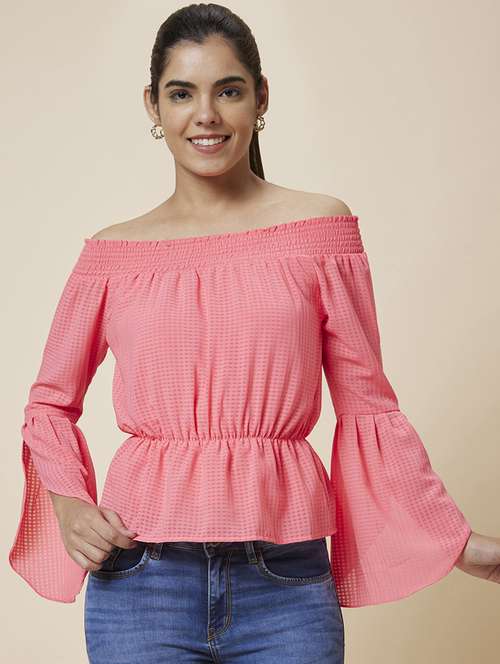 women's peplum off shoulder top - 19783745 -  Standard Image - 0