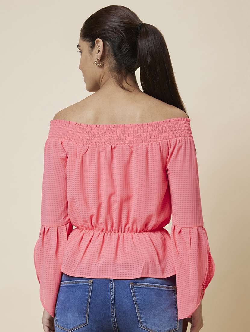 women's peplum off shoulder top - 19783745 - Standard Image - 2