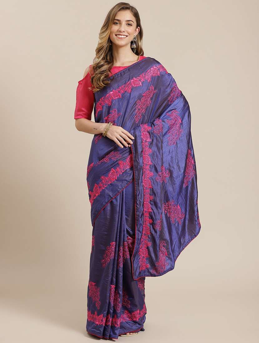 women's embroidered saree