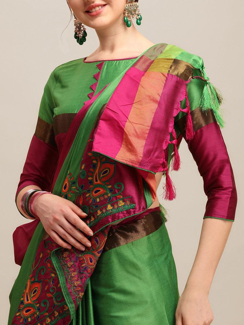 women's embroidered saree - 19784475 - Standard Image - 2