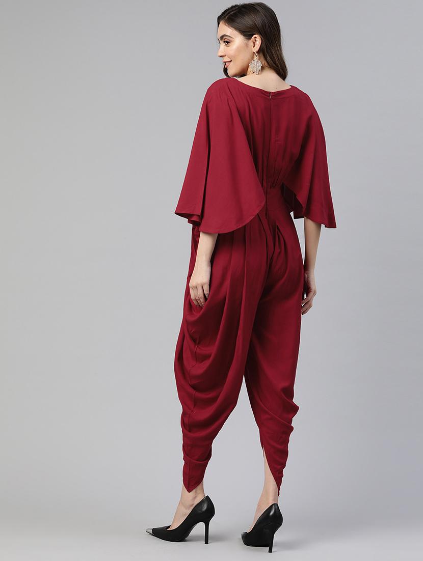 women cowl style jumpsuit - 19784849 - Standard Image - 2