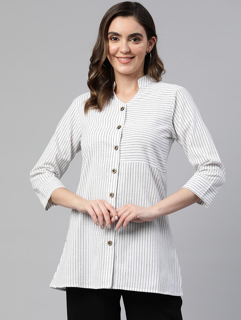 white cotton regular shirt - 19784855 - Zoom Image - 0