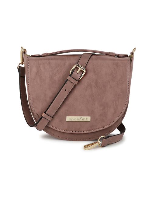 pink leatherette (pu) sling bag - 19785299 - Standard Image - 0