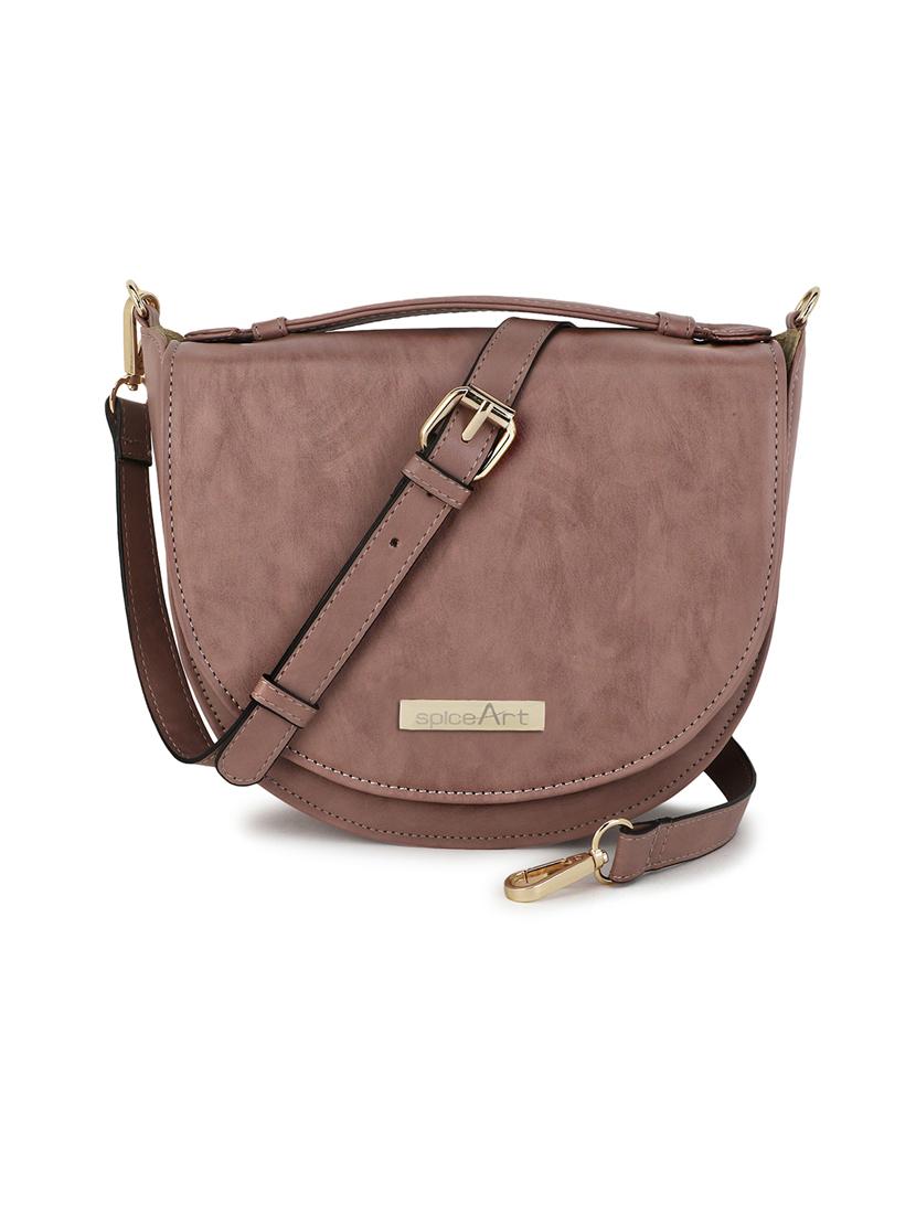 pink leatherette (pu) sling bag - 19785299 - Zoom Image - 0