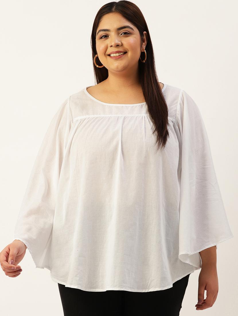women's a line boat neck top - 19785311 -  Zoom Image - 0