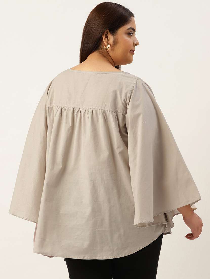 women's a line boat neck top - 19785313 - Standard Image - 2