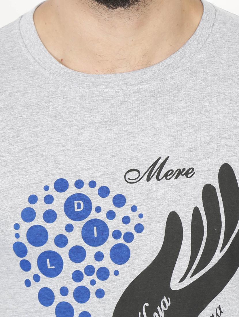 round neck printed regular t-shirt - 19786104 - Standard Image - 2