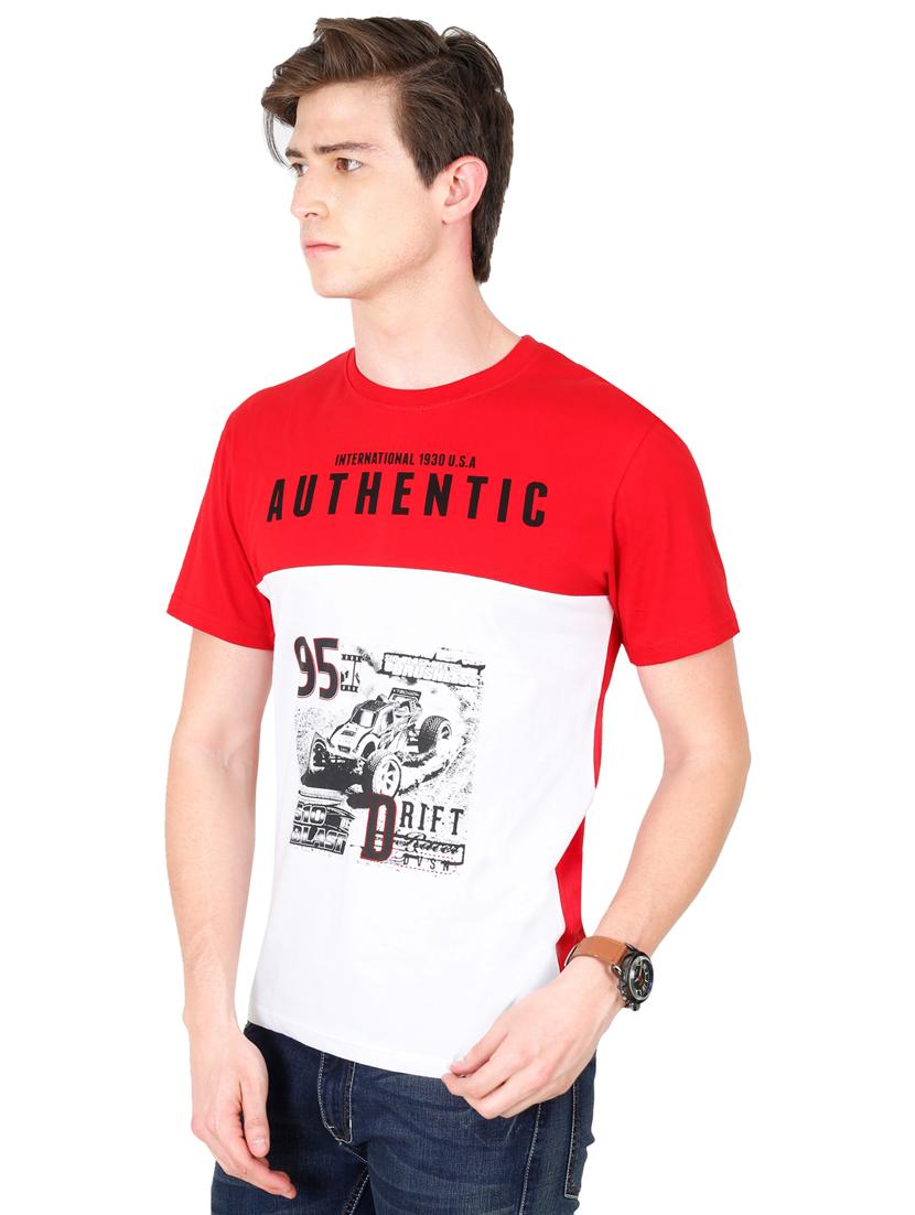 crew neck printed regular t-shirt - 19786210 - Standard Image - 2