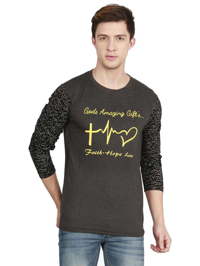 round neck printed t-shirt - 19786231 -  Standard Image - 2