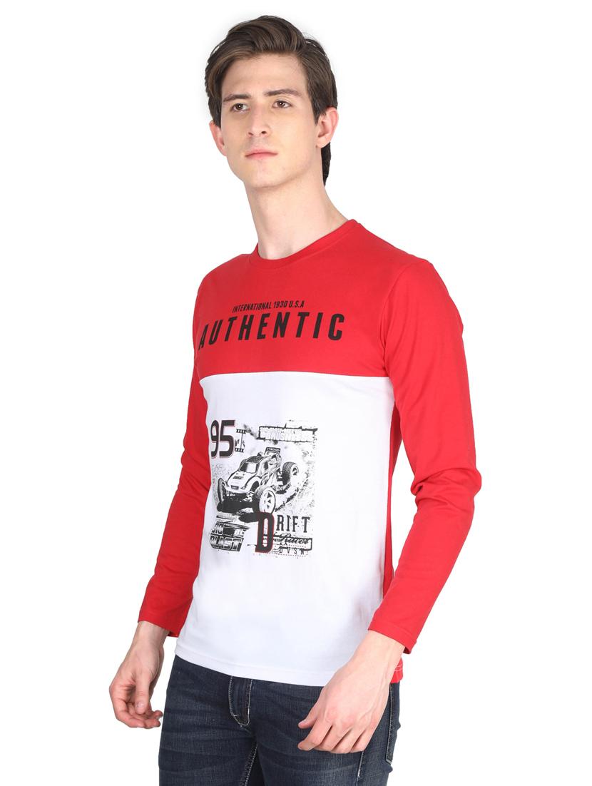 round neck printed t-shirt - 19786259 - Standard Image - 2