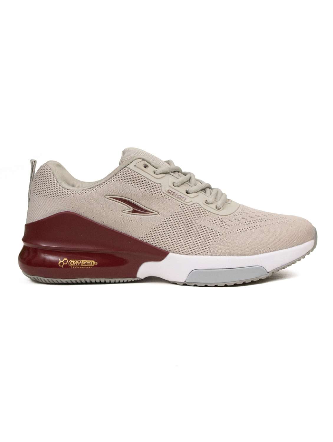men beige lace up sport shoe - 19790405 -  Standard Image - 2
