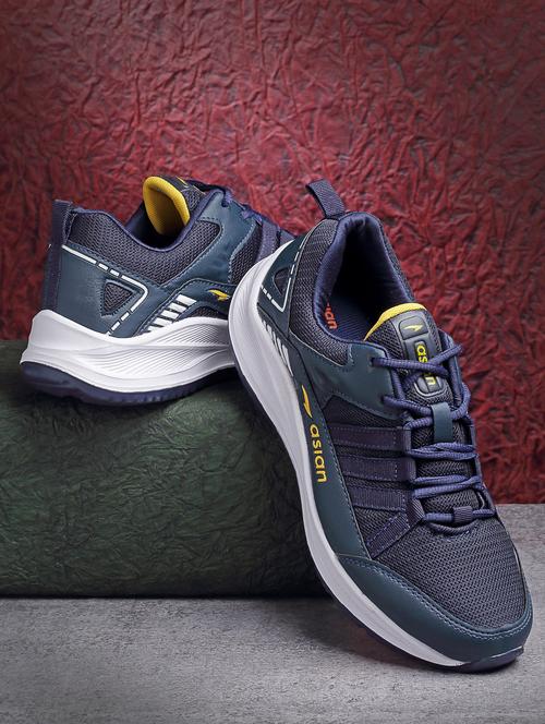 men solid lace up sport shoes - 19790435 -  Standard Image - 0