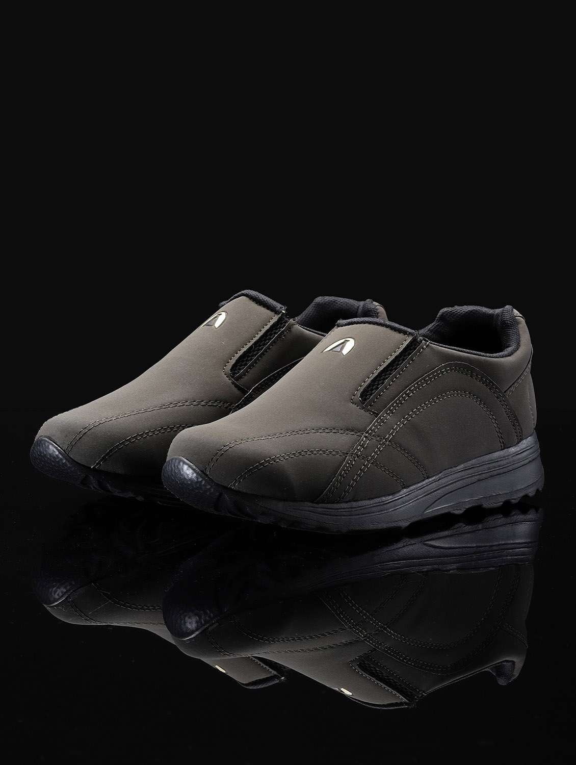 brown slip on casual shoes