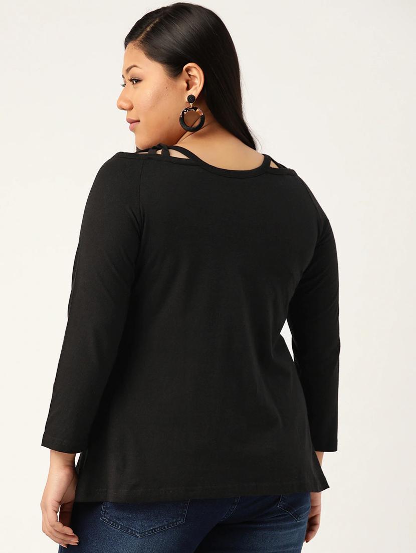 women's straight boat neck top - 19795583 - Standard Image - 2