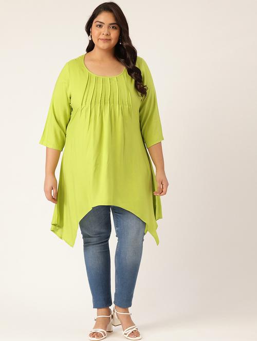 women's asymmetric round neck top - 19795598 - Standard Image - 0