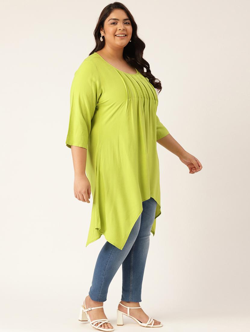 women's asymmetric round neck top - 19795598 - Standard Image - 2