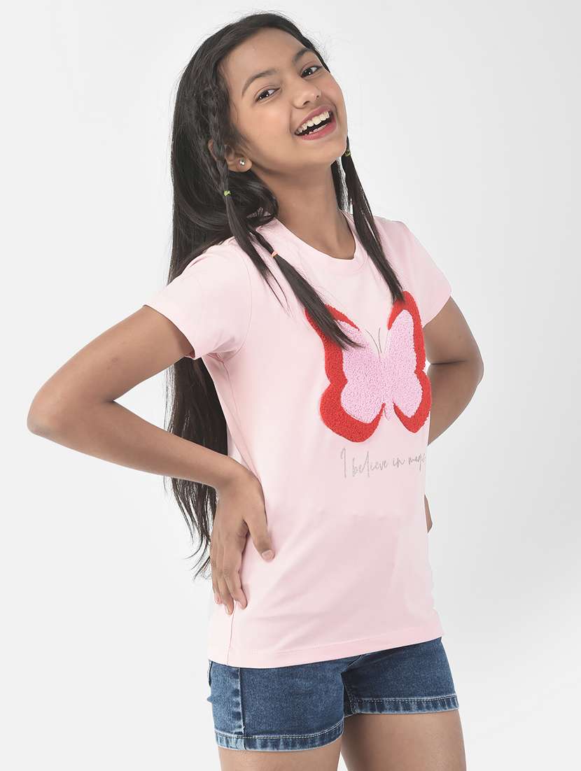 round neck printed regular top - 19795672 -  Standard Image - 2