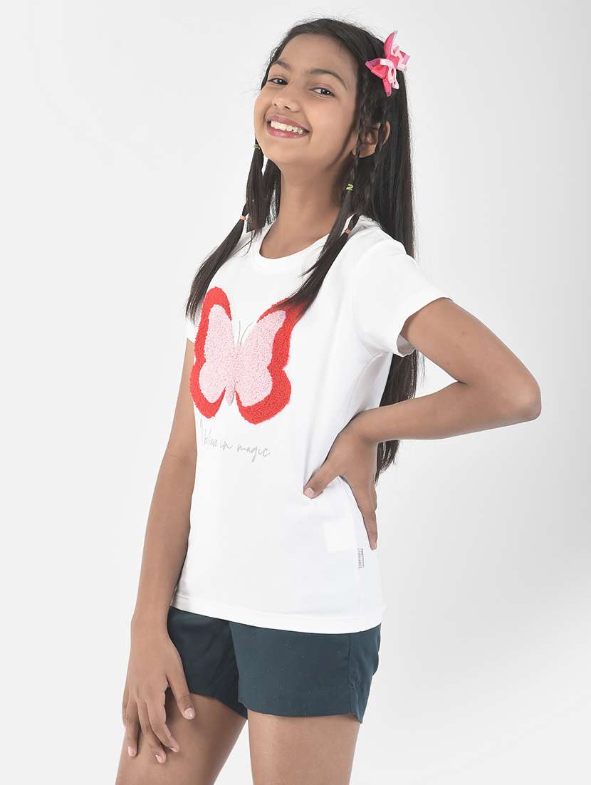 round neck printed regular top - 19795673 -  Standard Image - 2