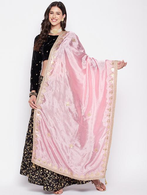 gota work embroidered dupatta - 19795945 - Standard Image - 0