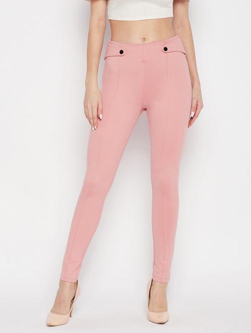 women solid viscose jegging - 19796097 - Standard Image - 0