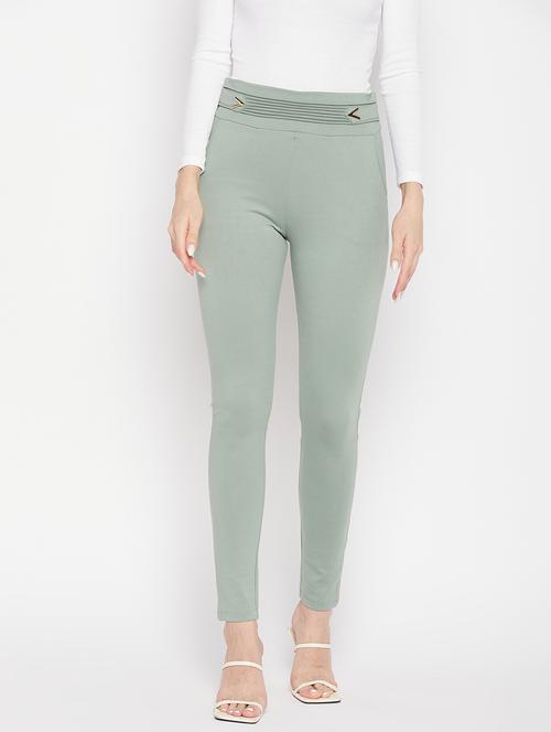 women solid viscose jegging - 19796108 -  Standard Image - 0