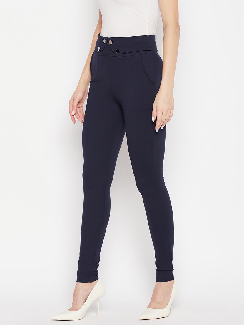 women solid viscose jegging - 19796114 - Standard Image - 2