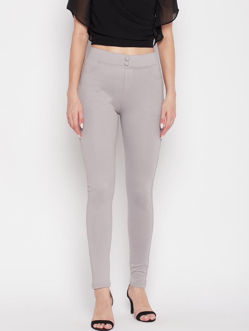 women solid viscose jegging - 19796120 -  Zoom Image - 0