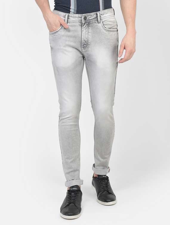 mens skinny fit plain jeans