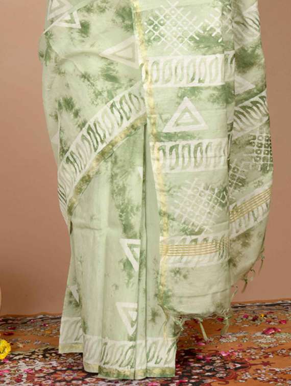 printed saree with blouse - 19797405 -  Standard Image - 2