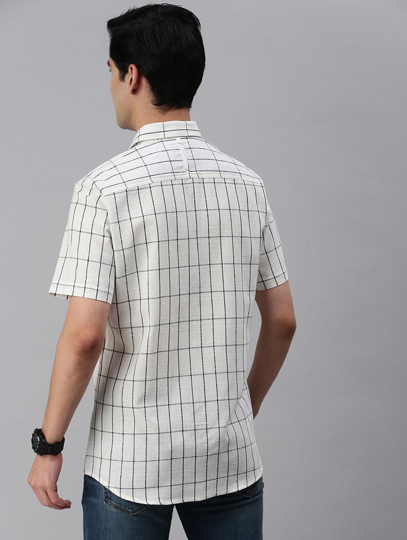 mens checks casual shirt - 19803357 - Standard Image - 2