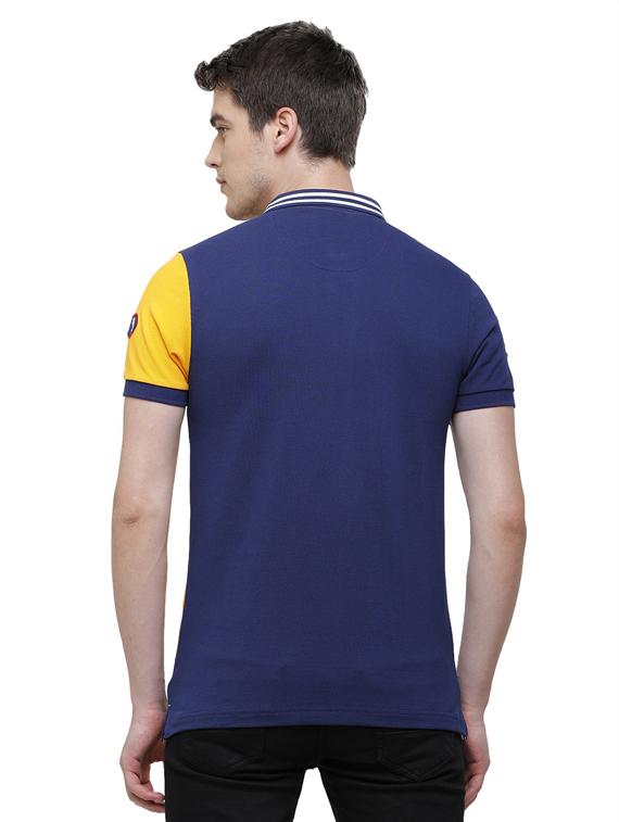 color block cotton polo t-shirt - 19803669 - Standard Image - 2