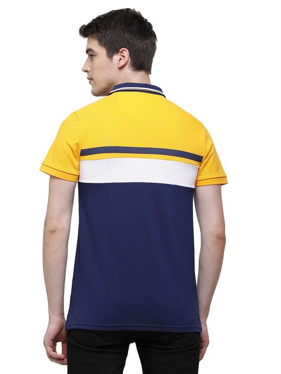 color block cotton polo t-shirt - 19803670 - Standard Image - 2