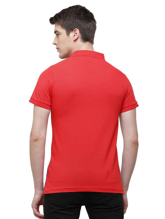 color block cotton polo t-shirt  - 19803671 -  Standard Image - 2