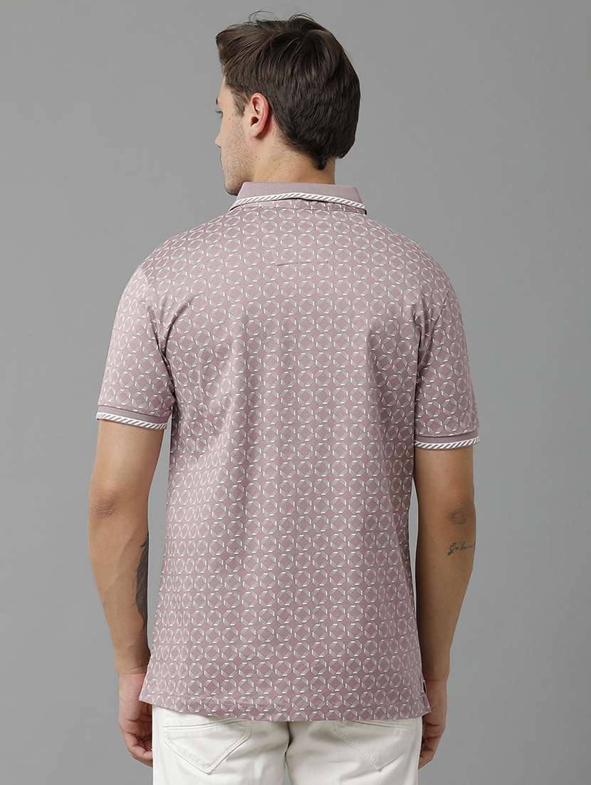 men printed cotton polo t-shirt  - 19803690 -  Standard Image - 2