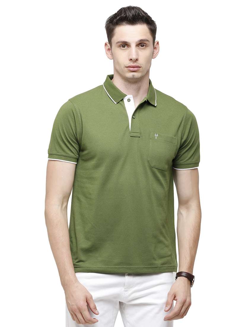 men solid short sleeve regular fit polo t-shirt