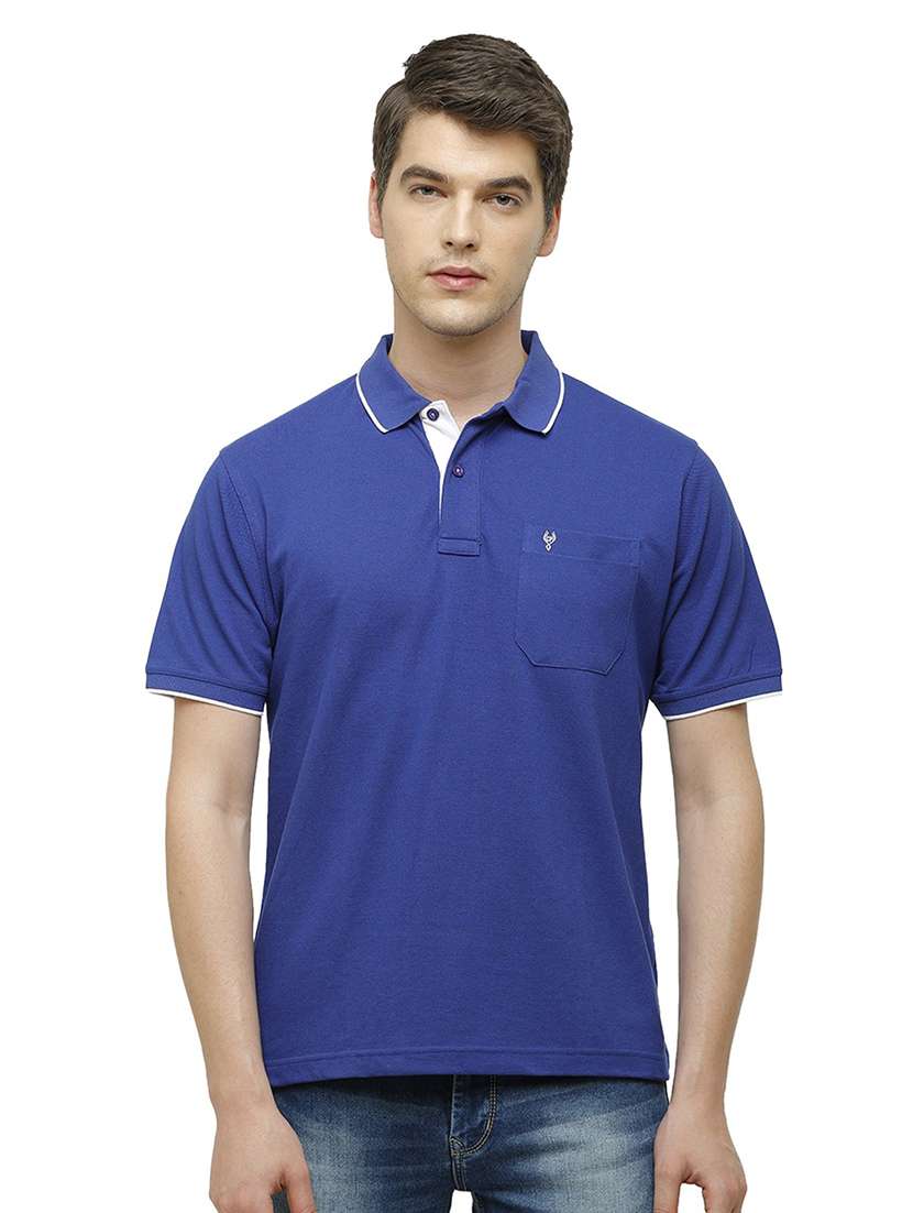 men solid short sleeve regular fit polo t-shirt