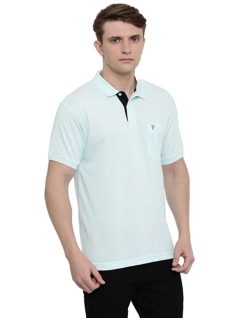men solid cotton polo t-shirt  - 19803840 -  Standard Image - 2